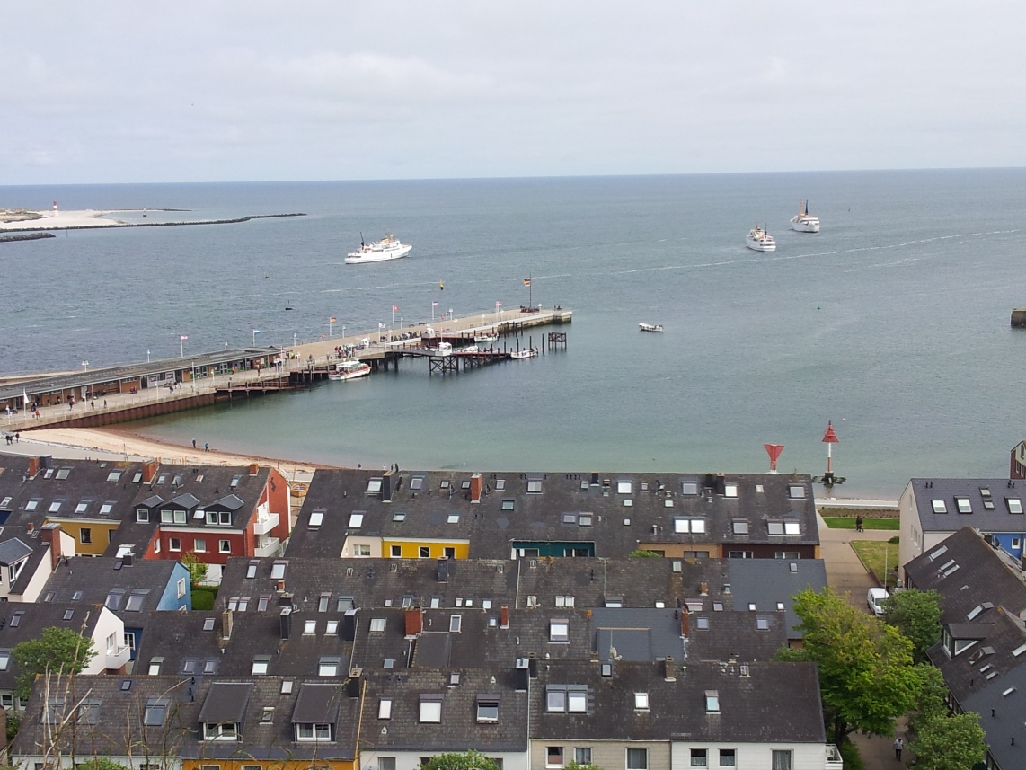 Nostalgiezugreisen|Helgoland Ausblick Hafen